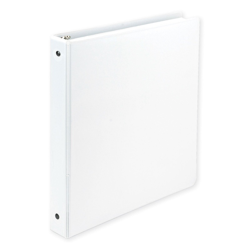 EARTH’S CHOICE BIOBASED ECONOMY ROUND RING VIEW BINDERS, 3 RINGS, 1″ CAPACITY, 11 X 8.5, WHITE