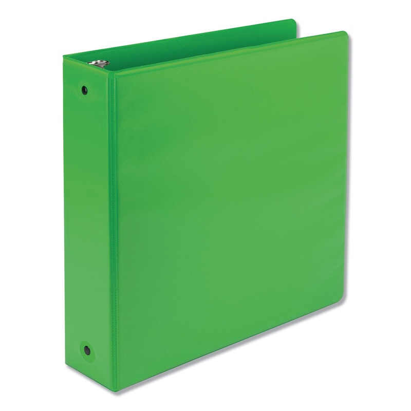 EARTH’S CHOICE BIOBASED ECONOMY ROUND RING VIEW BINDERS, 3 RINGS, 2″ CAPACITY, 11 X 8.5, LIME