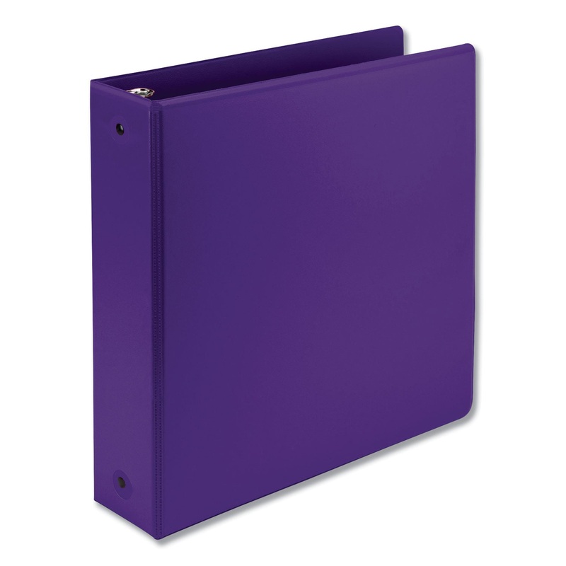 EARTH’S CHOICE BIOBASED ECONOMY ROUND RING VIEW BINDERS, 3 RINGS, 2″ CAPACITY, 11 X 8.5, PURPLE