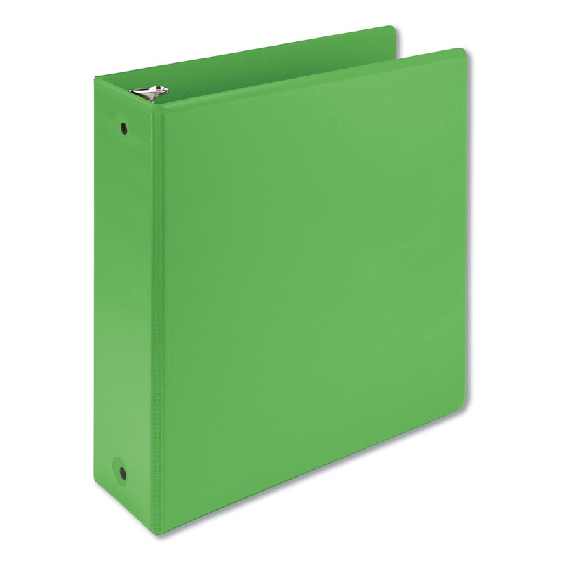 EARTH’S CHOICE BIOBASED ECONOMY ROUND RING VIEW BINDERS, 3 RINGS, 3″ CAPACITY, 11 X 8.5, LIME