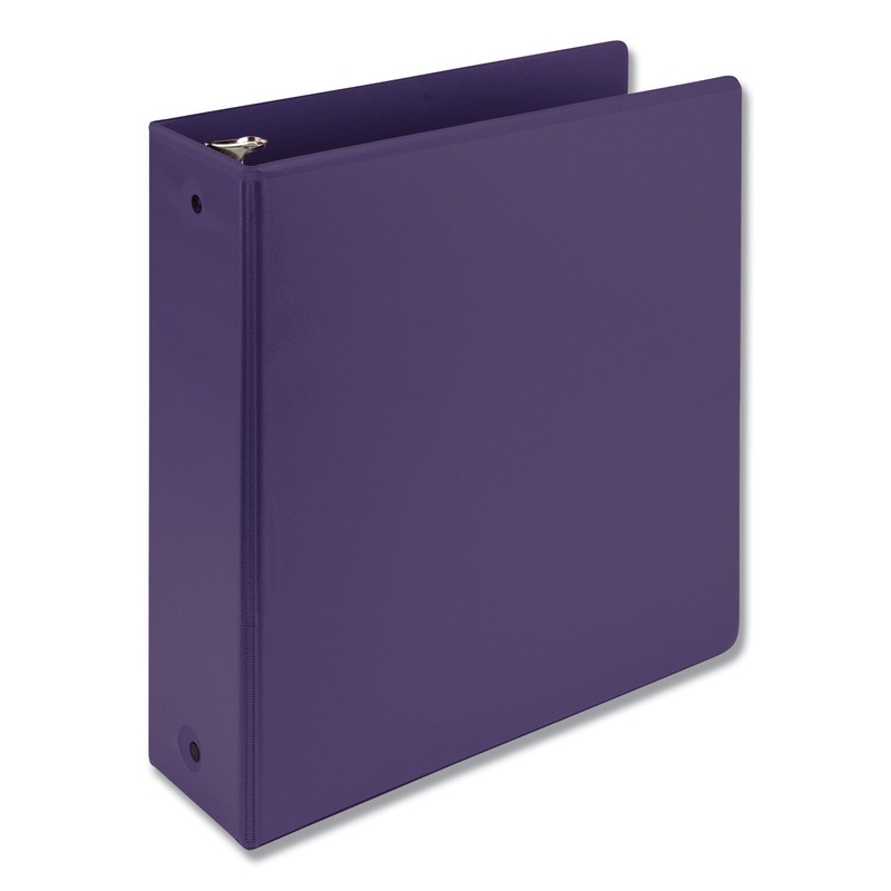 EARTH’S CHOICE BIOBASED ECONOMY ROUND RING VIEW BINDERS, 3 RINGS, 3″ CAPACITY, 11 X 8.5, PURPLE