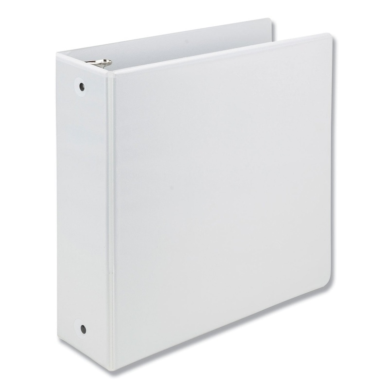 EARTH’S CHOICE BIOBASED ECONOMY ROUND RING VIEW BINDERS, 3 RINGS, 3″ CAPACITY, 11 X 8.5, WHITE
