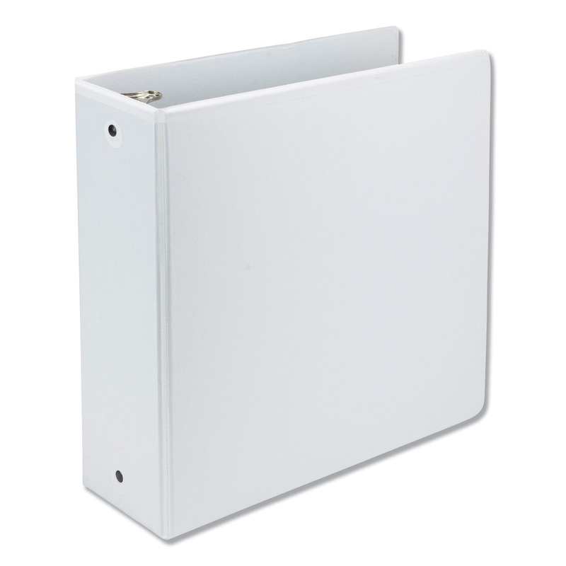 EARTH’S CHOICE BIOBASED ECONOMY ROUND RING VIEW BINDERS, 3 RINGS, 4″ CAPACITY, 11 X 8.5, WHITE