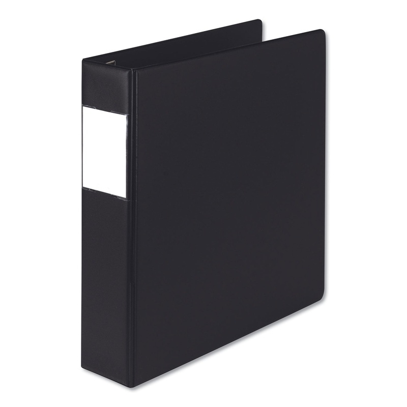 EARTH’S CHOICE BIOBASED LOCKING D-RING REFERENCE BINDER, 3 RINGS, 2″ CAPACITY, 11 X 8.5, BLACK