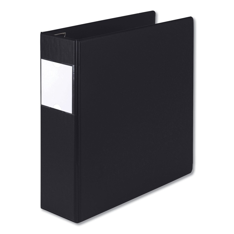 EARTH’S CHOICE BIOBASED LOCKING D-RING REFERENCE BINDER, 3 RINGS, 3″ CAPACITY, 11 X 8.5, BLACK