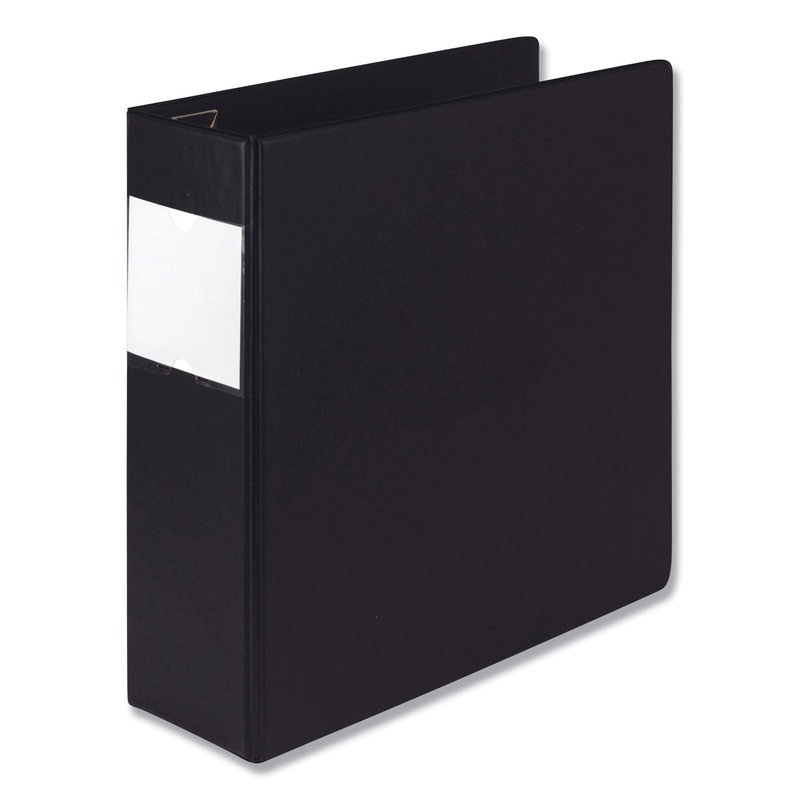 EARTH’S CHOICE BIOBASED LOCKING D-RING REFERENCE BINDER, 3 RINGS, 4″ CAPACITY, 11 X 8.5, BLACK