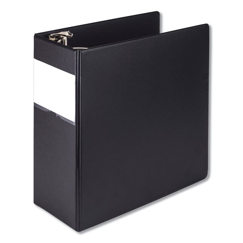 EARTH’S CHOICE BIOBASED ROUND RING REFERENCE BINDER, 3 RINGS, 5″ CAPACITY, 11 X 8.5, BLACK