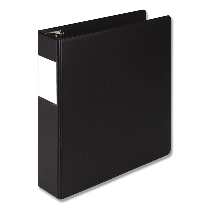 EARTH’S CHOICE ROUND RING REFERENCE BINDER, 3 RINGS, 2″ CAPACITY, 11 X 8.5, BLACK