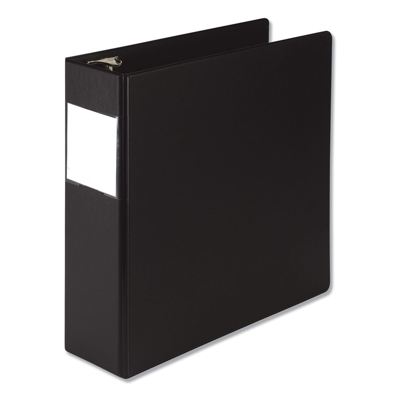 EARTH’S CHOICE ROUND RING REFERENCE BINDER, 3 RINGS, 3″ CAPACITY, 11 X 8.5, BLACK