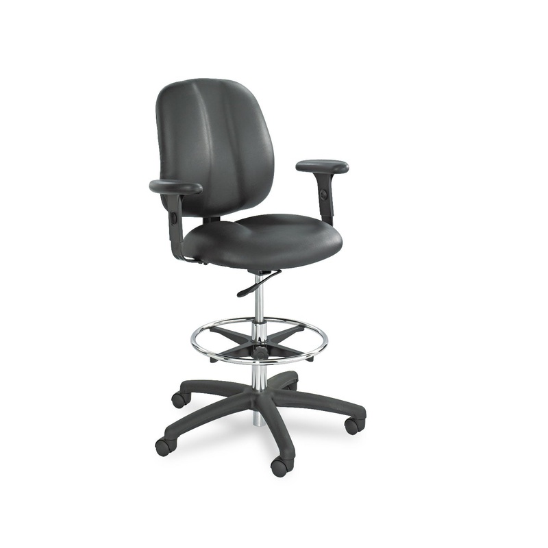 HEIGHT-ADJUSTABLE T-PAD ARMS FOR APPRENTICE SERIES CHAIRS, 4.13W X 10.25D X 10H, BLACK, PAIR