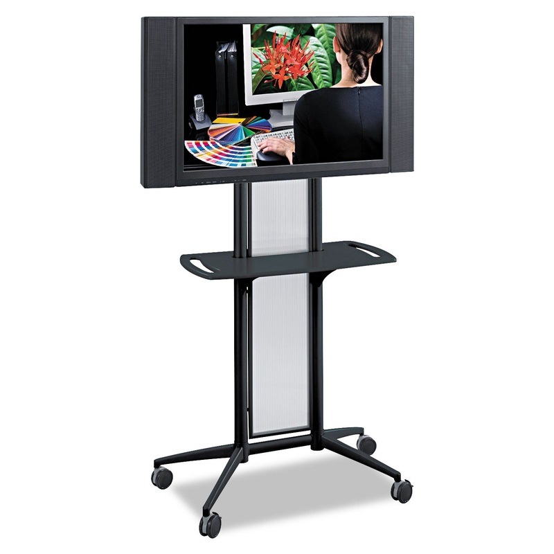 IMPROMPTU FLAT PANEL TV CART, 38W X 20D X 65.5H, BLACK