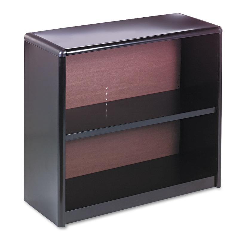 Value Mate Series Metal Bookcase, Two-Shelf, 31-3/4w X 13-1/2d X 28h, Black