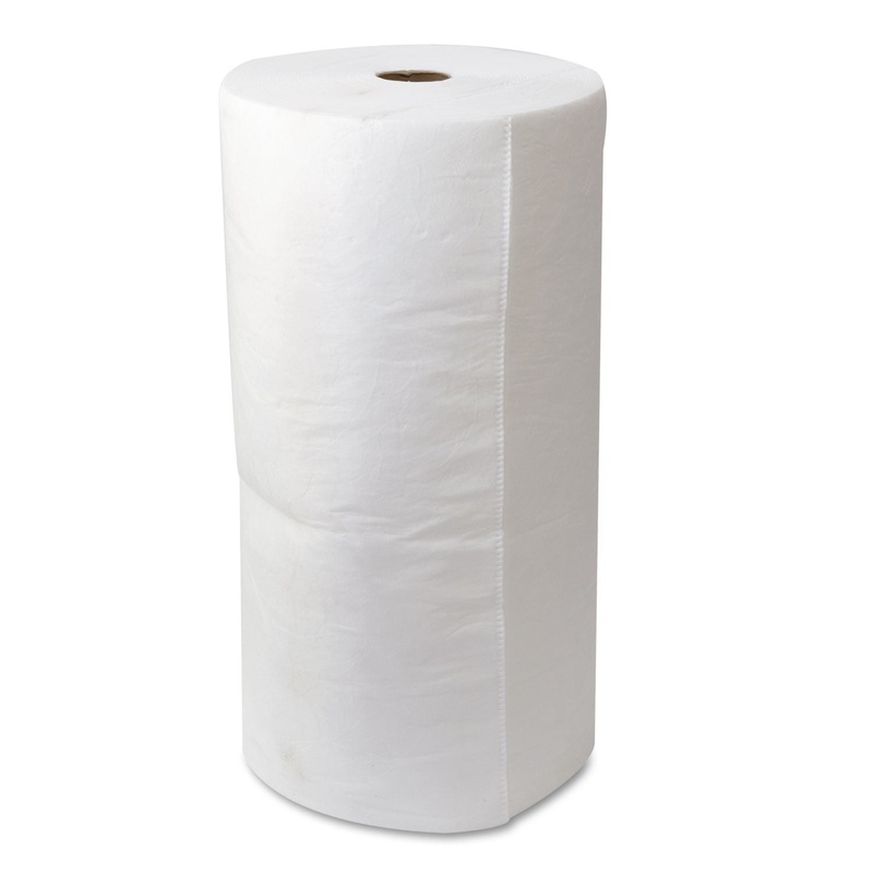 Env Maxx Enhanced Oil-Only Sorbent-Pad Roll, 54gal, 30″ X 150ft, White