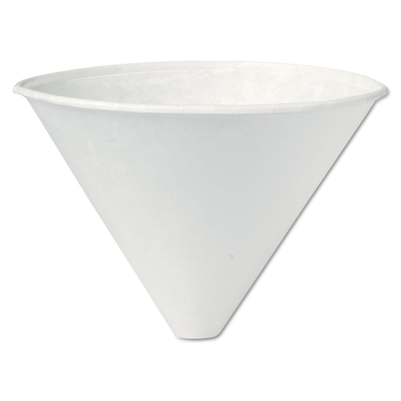 Funnel-Shaped Medical & Dental Cups, Treated Paper, 6oz., 250/bag, 10/ct
