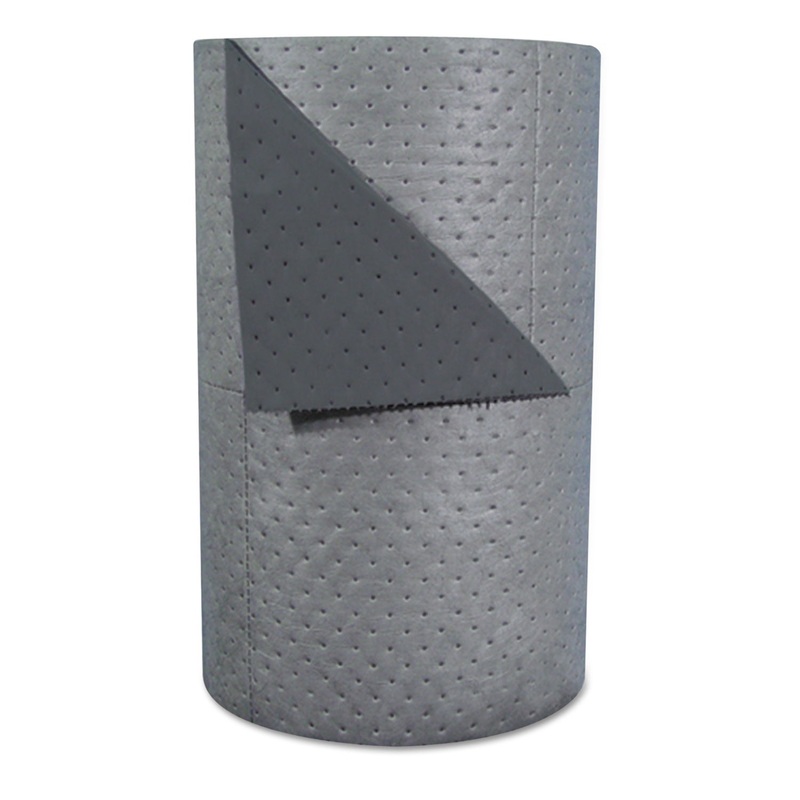 High-Traffic Series Sorbent-Pad Roll, 63gal, 30″ X 300ft, Gray, 100/pack