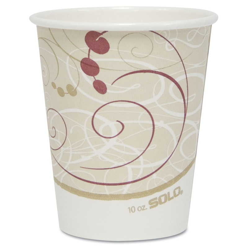 Hot Cups, Symphony Design, 10oz, 50/pack