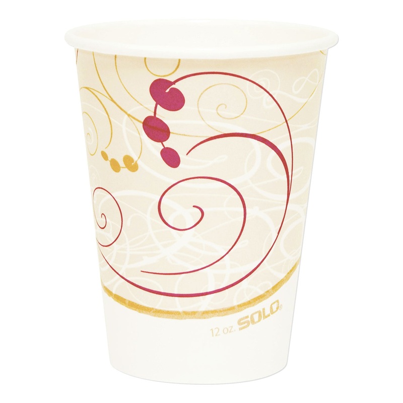 Hot Cups, Symphony Design, 12oz, Beige, 1000/carton