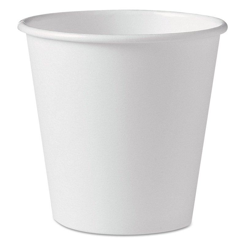 Polycoated Hot Paper Cups, 10 Oz, White, 1000/carton