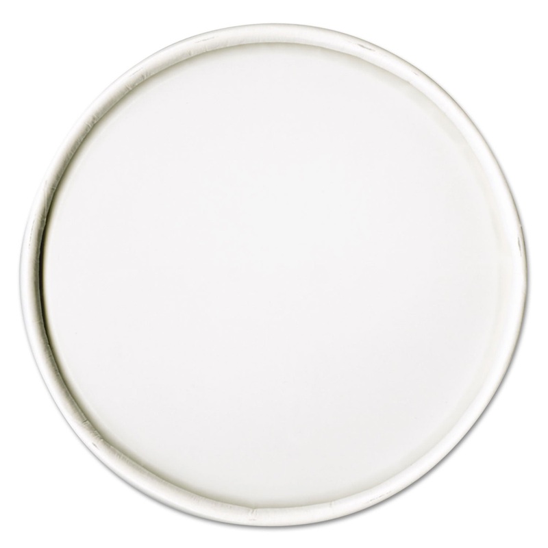 Spiral-Wound Paper Hot Cup Lids, 16oz Cups, White, 25/sleeve, 20 Sleeves/carton