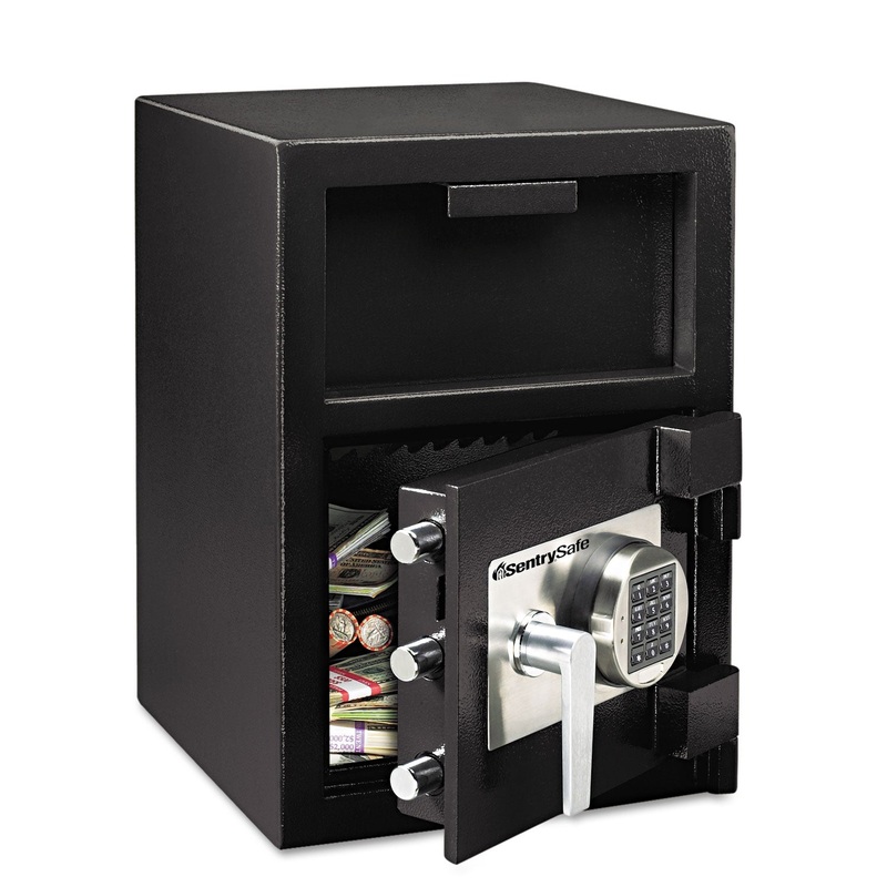 DIGITAL DEPOSITORY SAFE, EXTRA LARGE, 1.3 CU FT, 14W X 15.6D X 24H, BLACK