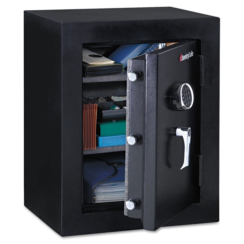 EXECUTIVE FIRE-SAFE, 3.4 CU FT, 21.75W X 19D X 27.75H, BLACK