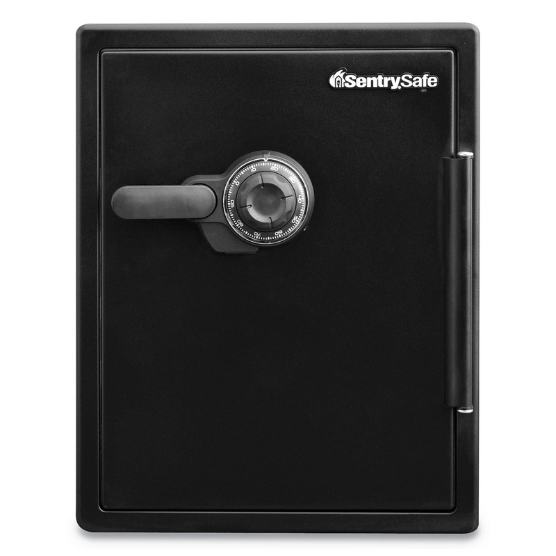 FIRE-SAFE WITH COMBINATION ACCESS, 2 CU FT, 18.6W X 19.3D X 23.8H, BLACK