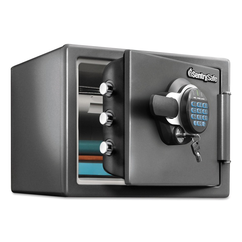 FIRE-SAFE WITH DIGITAL KEYPAD ACCESS, 0.8 CU FT, 16.3W X 19.3D X 13.7H, BLACK