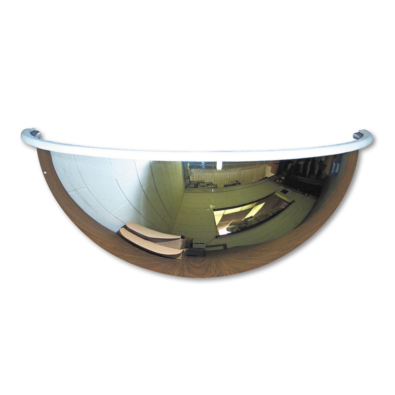 HALF-DOME CONVEX SECURITY MIRROR, 18″ DIAMETER