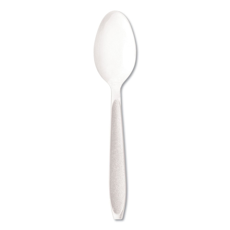 Impress Heavyweight Polystyrene Cutlery, Soup Spoon, White, 1000/carton