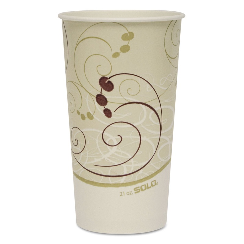 Paper Cold Cups, 21 Oz., Symphony Design, 50/bag, 20/carton