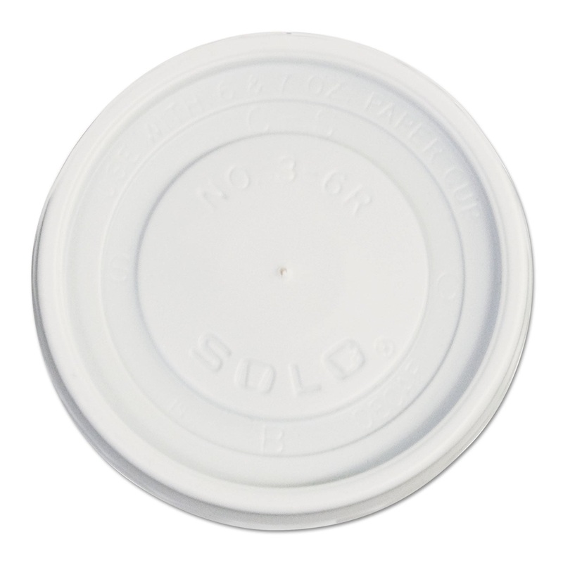 Polystyrene Vented Hot Cup Lids, 4-6 Oz Cups, White, 100/pack, 10 Packs/carton