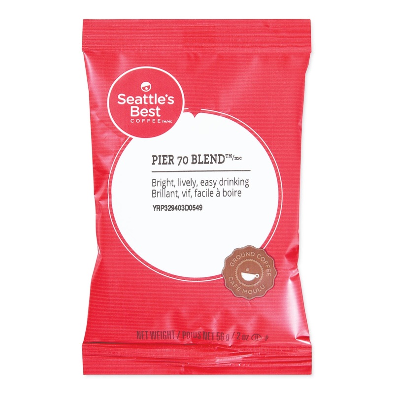 PREMEASURED COFFEE PACKS, PIER 70 BLEND, 2 OZ PACKET, 18/BOX