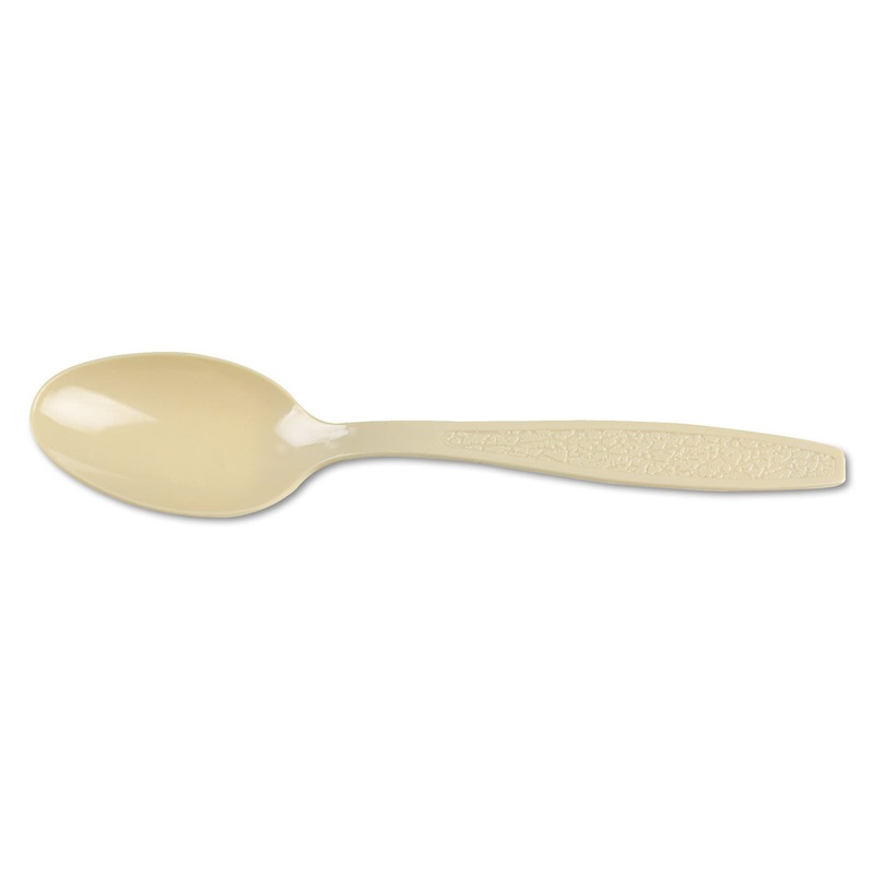 Sweetheart Guildware Polystyrene Teaspoons, Champagne, 100/box, 10 Boxes/Carton