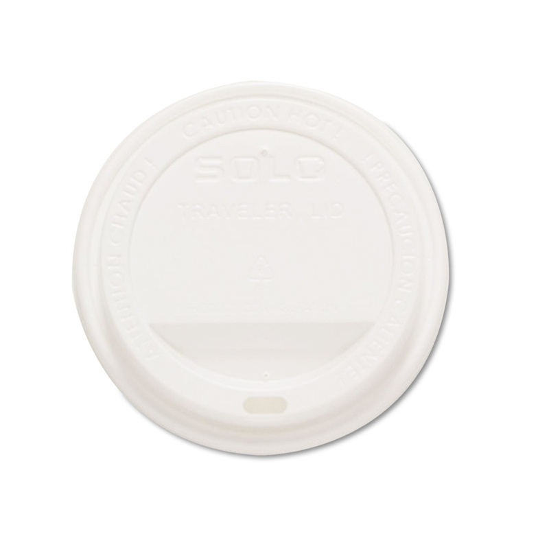 Traveler Drink-Thru Lids, White, 1000/carton