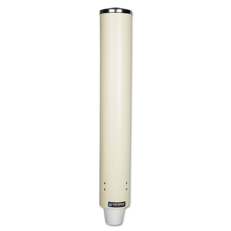 Foam Cup Dispenser W/removable Cap, Pull-Type, Sand