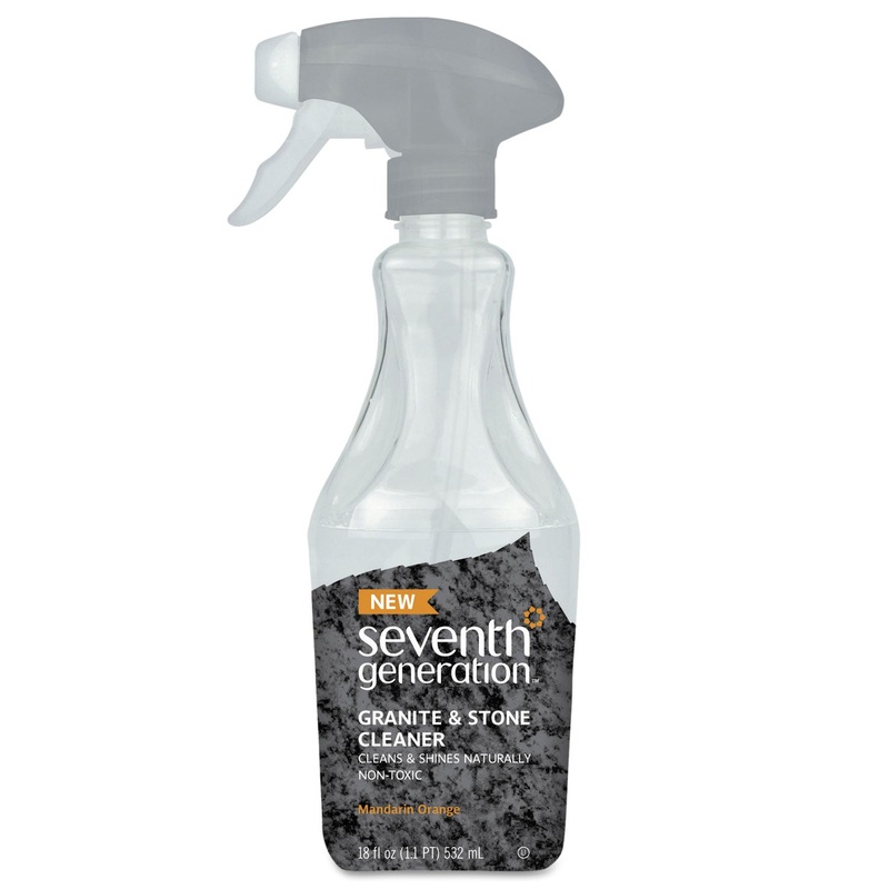 Natural Granite & Stone Cleaner, Mandarin Orange, 18 Oz Spray Bottle