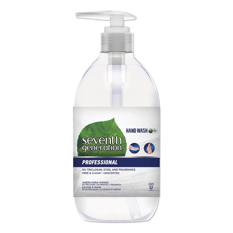 NATURAL HAND WASH, FREE & CLEAN, UNSCENTED, 12 OZ PUMP BOTTLE