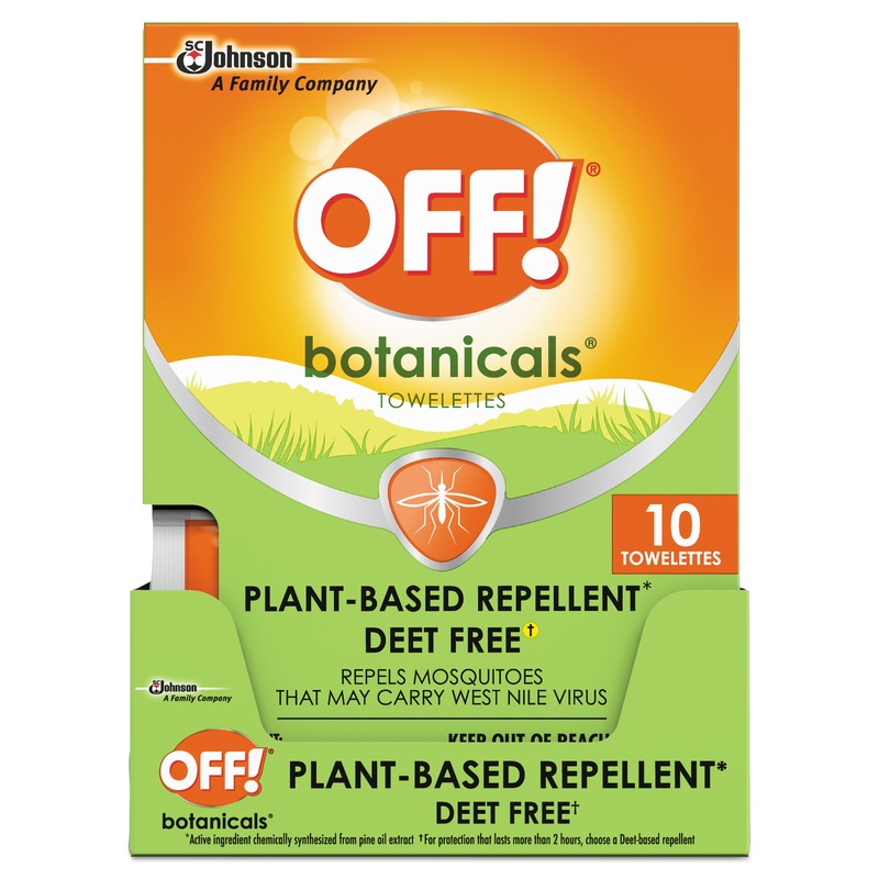 BOTANICALS INSECT REPELLANT, BOX, 10 WIPES/PACK, 8 PACKS/CARTON