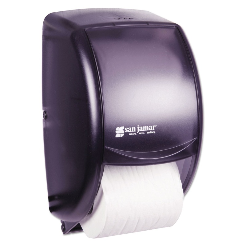 Duett Standard Bath Tissue Dispenser, 2 Roll, 7 1/2w X 7d X 12 3/4h, Black Pearl
