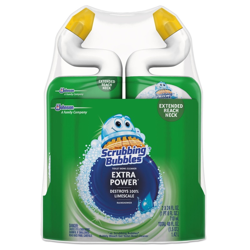 EXTRA POWER TOILET BOWL CLEANER, RAINSHOWER, 24 OZ BOTTLE, 2/PACK