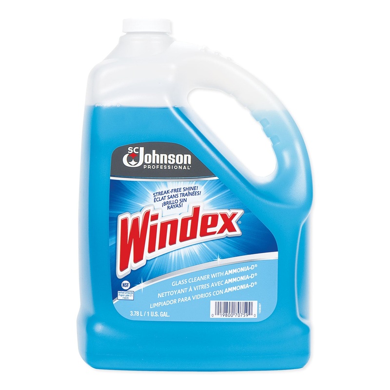 GLASS CLEANER WITH AMMONIA-D, 1GAL BOTTLE