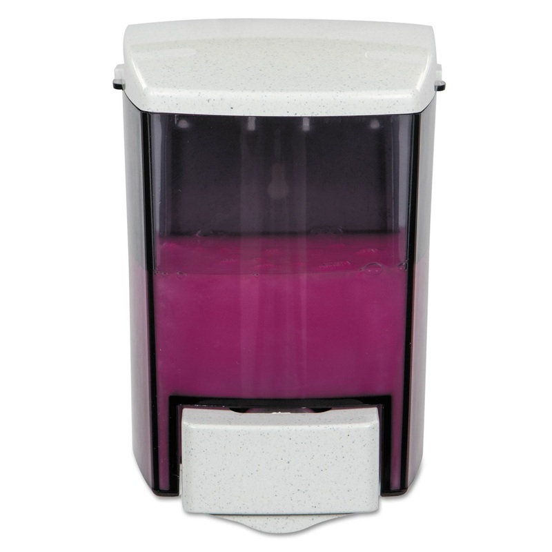 OCEANS SOAP AND HAND SANITIZER DISPENSER, 30 OZ, 4.13″ X 4.25″ X 6.13″, BLACK