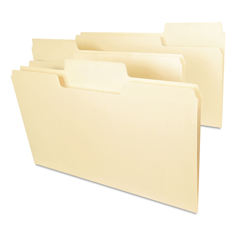 SUPERTAB TOP TAB FILE FOLDERS, 1/3-CUT TABS, LEGAL SIZE, 14 PT. MANILA, 50/BOX