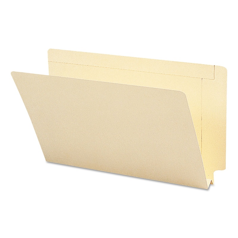 HEAVYWEIGHT MANILA END TAB EXPANSION FOLDERS, STRAIGHT TAB, LEGAL SIZE, 50/BOX