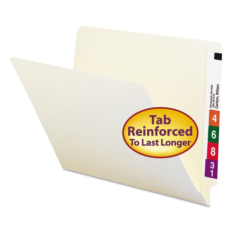 HEAVYWEIGHT MANILA END TAB FOLDERS, 9″ FRONT, STRAIGHT TAB, LETTER SIZE, 100/BOX
