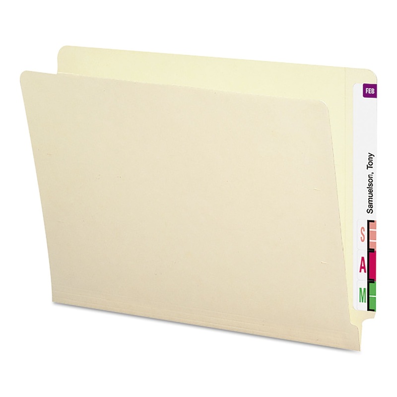 SHELF-MASTER HEAVYWEIGHT MANILA END TAB FOLDERS, STRAIGHT TAB, LETTER SIZE, 50/BOX