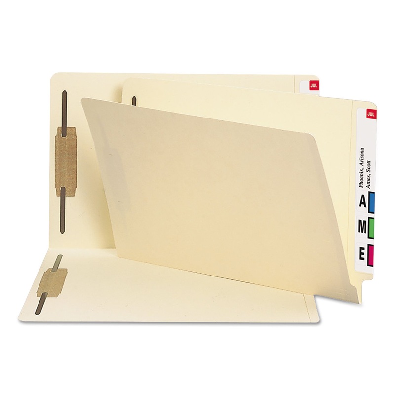MANILA END TAB 2-FASTENER FOLDERS WITH REINFORCED TABS, 0.75″ EXPANSION, STRAIGHT TAB, LEGAL SIZE, 14 PT. MANILA, 50/BOX