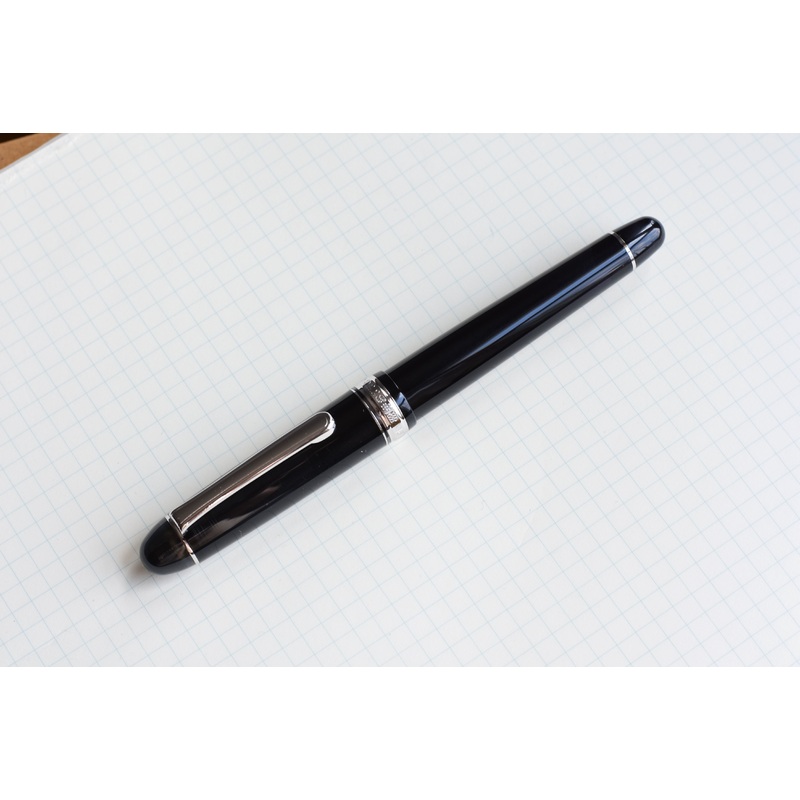 Platinum Century 3776 – Black Diamond – Rhodium Trim