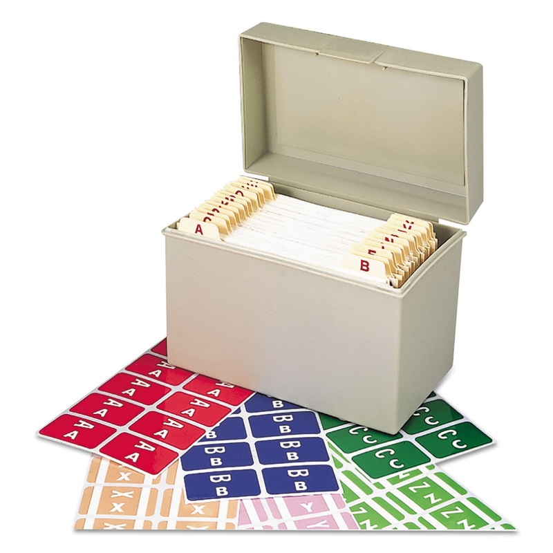 ALPHAZ COLOR-CODED LABELS STARTER SET, A-Z, 1 X 1.63, ASSORTED, 10/SHEET, 220 SHEETS/BOX