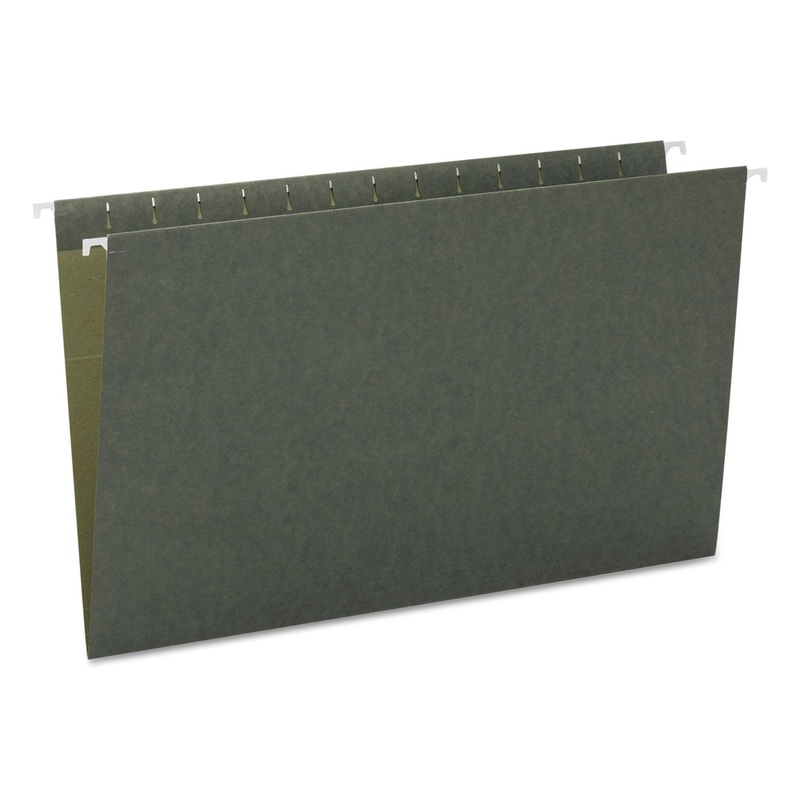 HANGING FOLDERS, LEGAL SIZE, STANDARD GREEN, 25/BOX